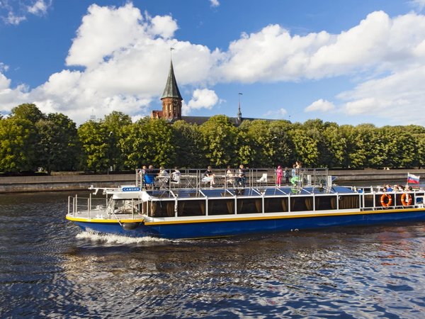 Калининград — Кёнигсберг: 45-минутная прогулка на теплоходе - фото 1