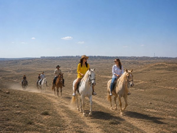 Конное приключение и пикник среди степных пейзажей Баку - фото 1