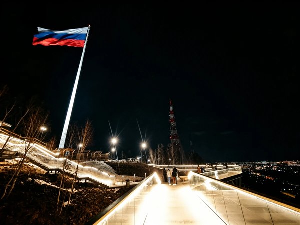 Вечерний Красноярск с высоты - фото 2