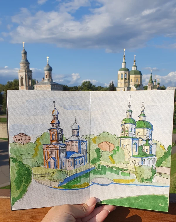 Скетч-прогулка по Серпухову