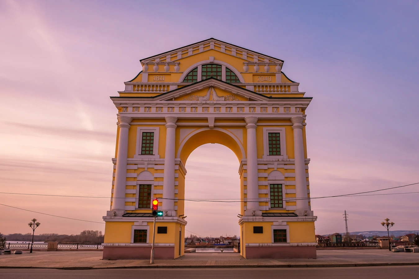 Вечерние огни Иркутска