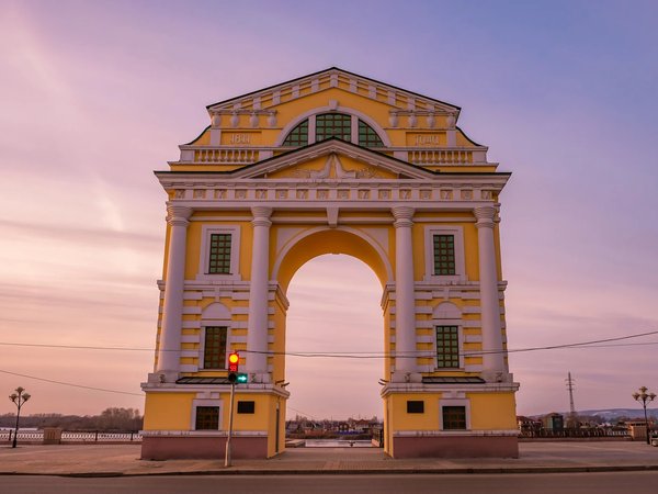 Вечерние огни Иркутска
