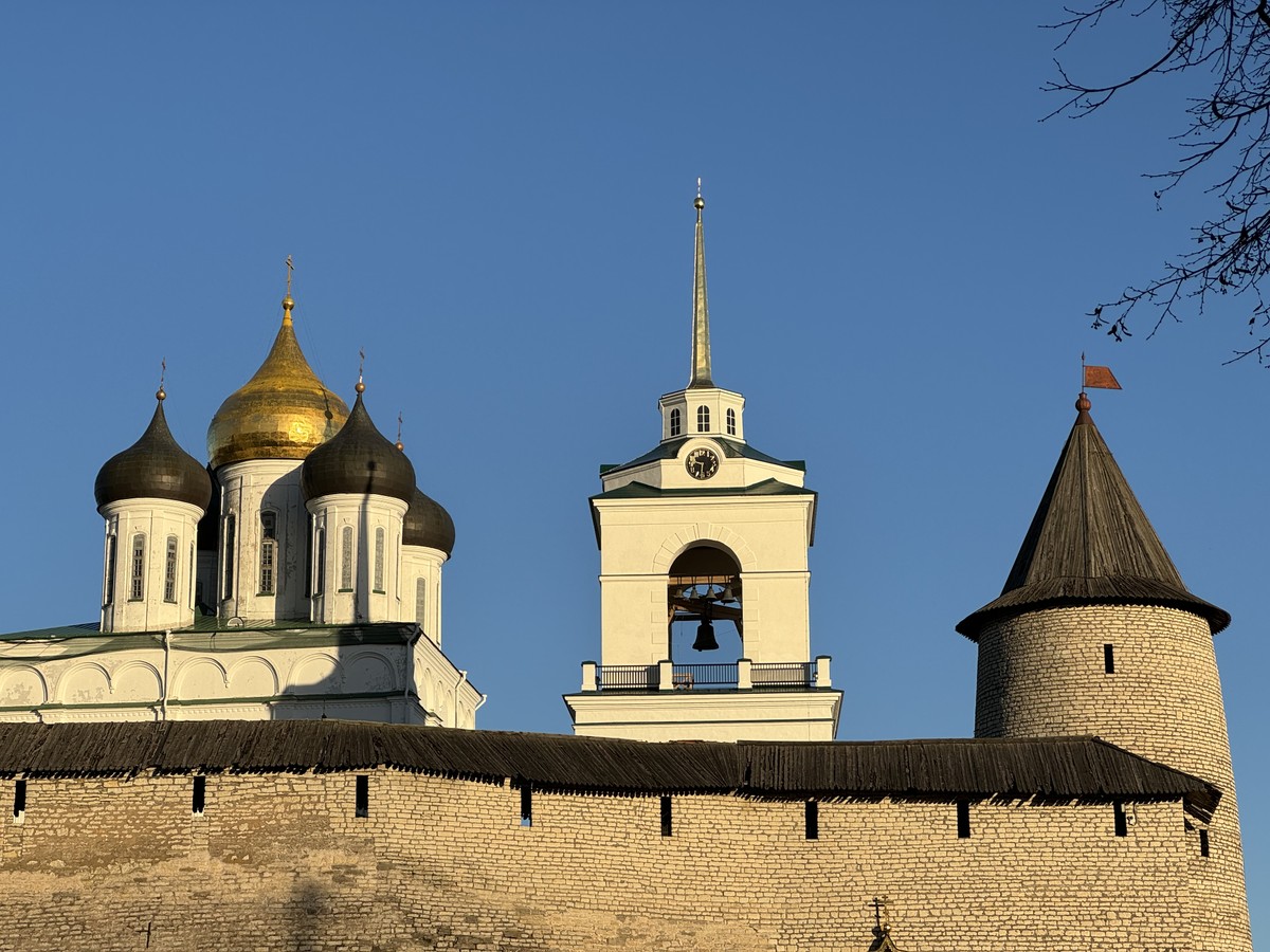 Прогулка по Пскову на закате дня