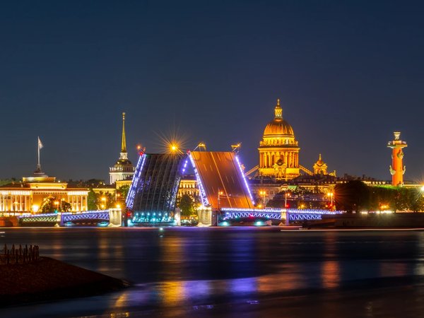Ночной Петербург и разводные мосты - фото 1
