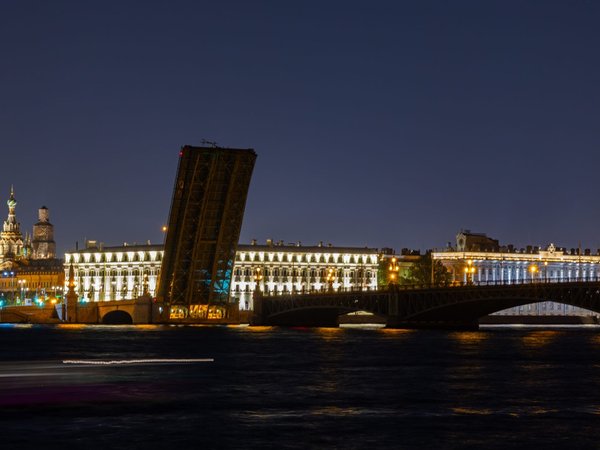 К разведённым мостам Петербурга — через порт - фото 2