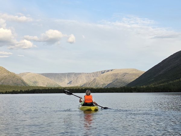 Рекреационный каякинг по озеру Малый Вудъявр (в 10 км от Кировска) - фото 4
