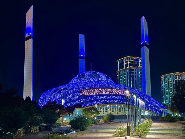 Вечерние Грозный, Аргун и Шали в подсветке - фото 3