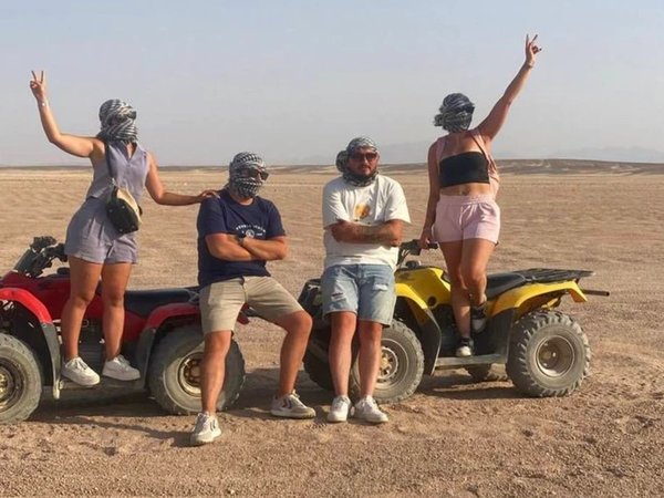 На квадроциклах по пустыне Хургады — к закату, горам и бедуинам - фото 4