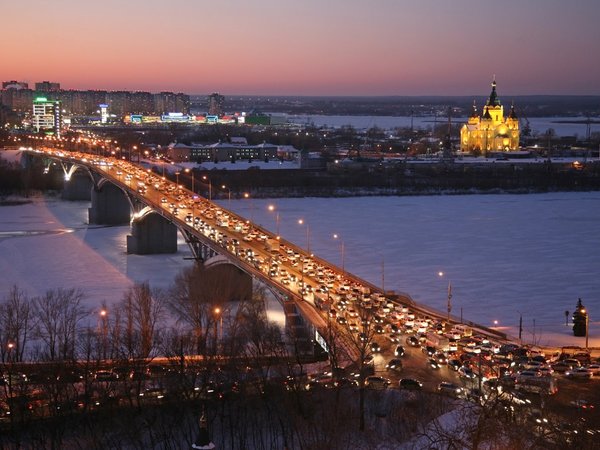 Огни ночного Нижнего Новгорода - фото 4