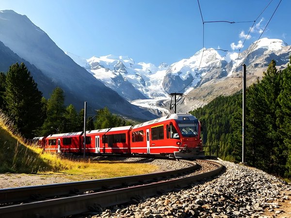 Из тёплой Италии к швейцарским ледникам — на поезде Bernina