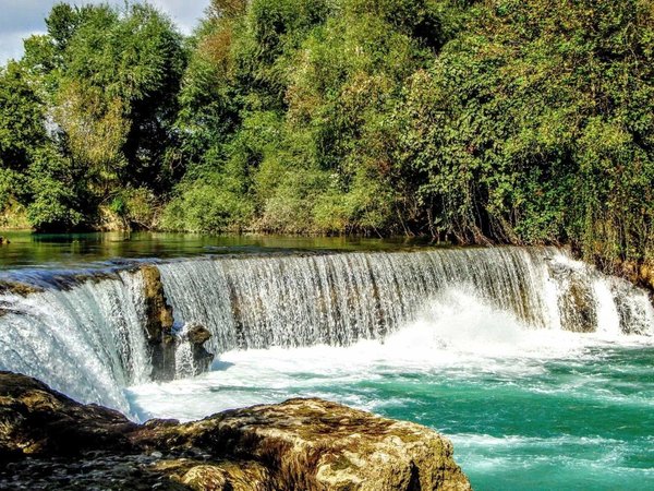 Античный город Сиде, водопад Манавгат и орнаменты мечети Кулийе - фото 3