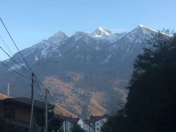 Красная поляна, закат в горах и легенды Кавказских гор - фото 4