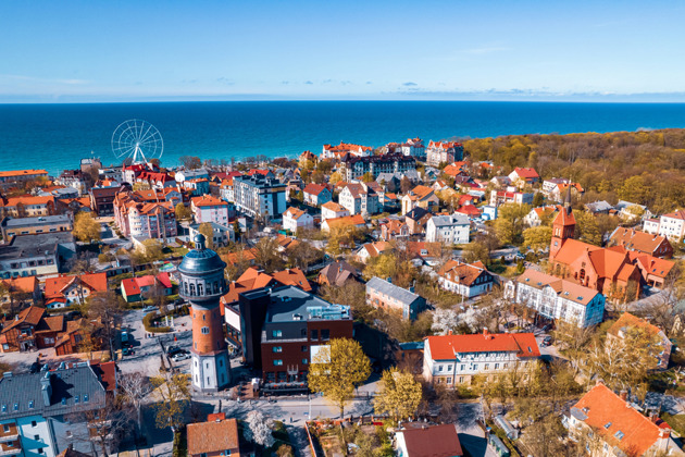 Куршская коса, замок Шаакен, кирха Святой Барбары, город Зеленоградск