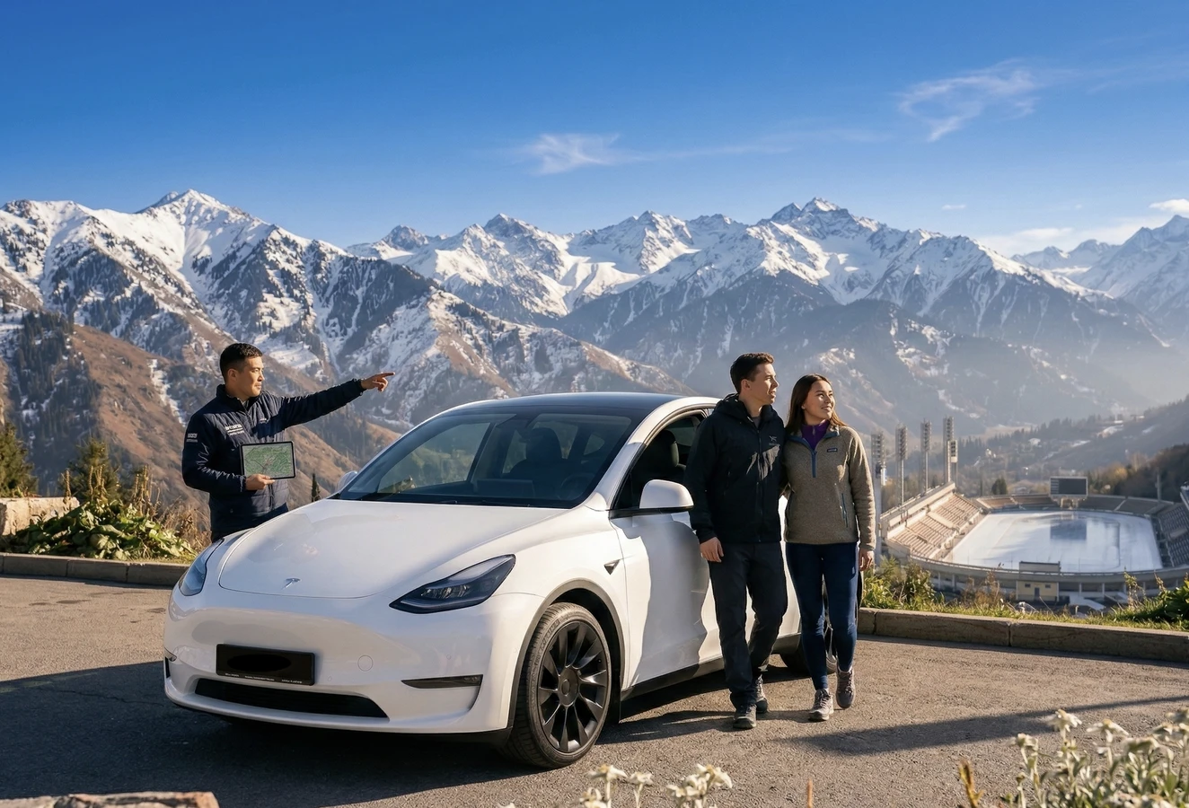 По Алматы — на Tesla