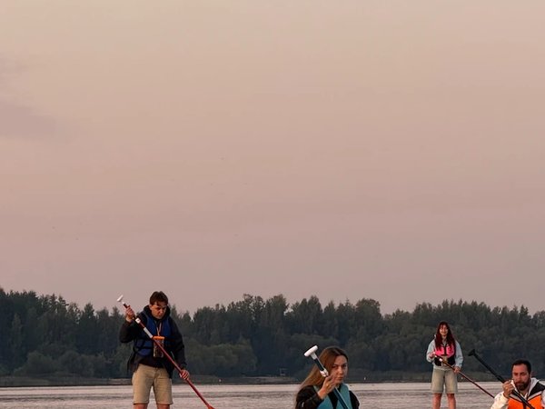 Сапборд. Рассвет. Минское море - фото 4