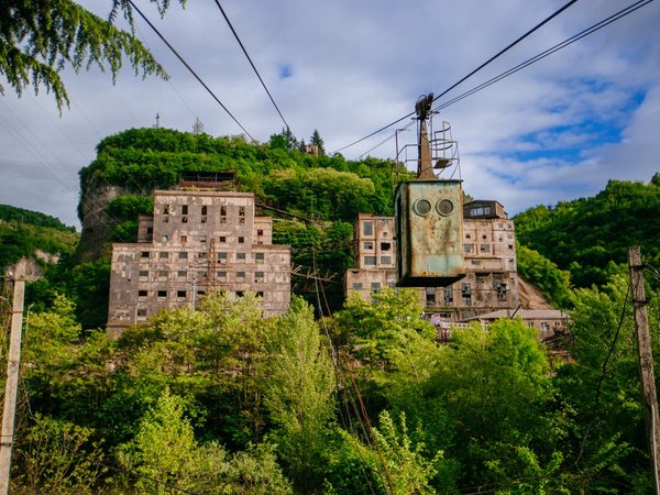 Чиатура — город канаток + столп Кацхи - фото 3