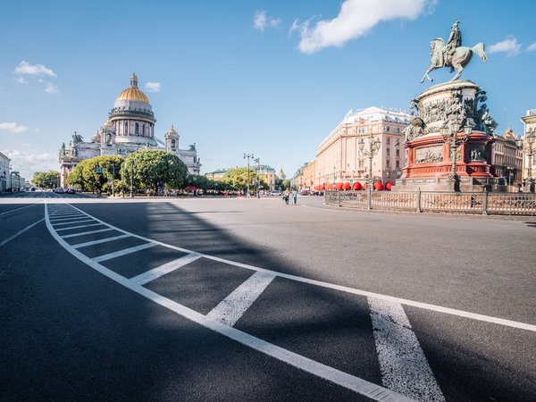 На автобусе по Петербургу + подъём на колоннаду Исаакиевского собора