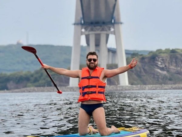 Морской маршрут на сапе к маяку Басаргина