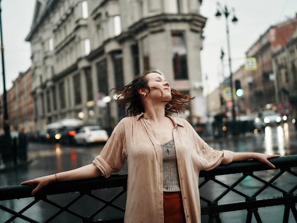 Фотосессия под дождём