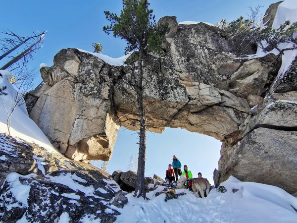 Прогулка на снегоступах в Шерегеше - фото 3