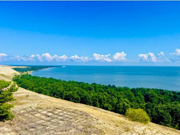 Куршская коса в лучах заката: высота Мюллера, озеро Лебедь и высота Эфа - фото 4