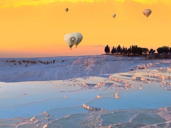 Рассвет на воздушном шаре над Памуккале (из Антальи) - фото 4