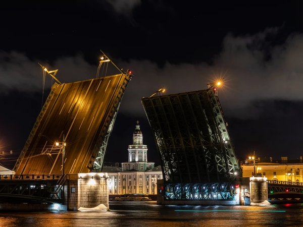 Ночная автобусная экскурсия по Петербургу + развод мостов с теплохода - фото 1