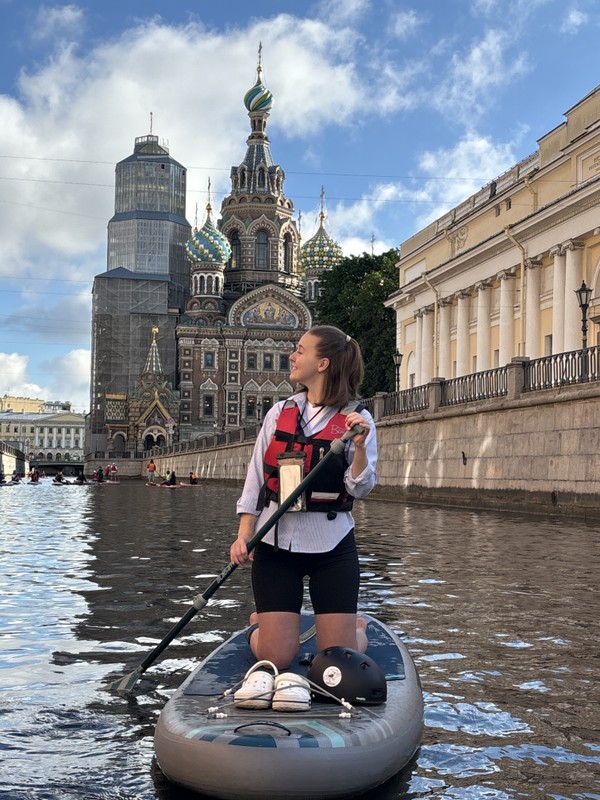 От Летнего сада до Казанского собора — на сапборде