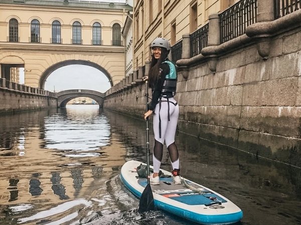 По каналам и Большой Неве на сапборде - фото 2