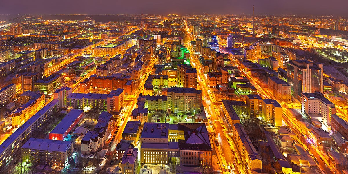 Ночной Екатеринбург