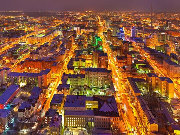 Ночной Екатеринбург