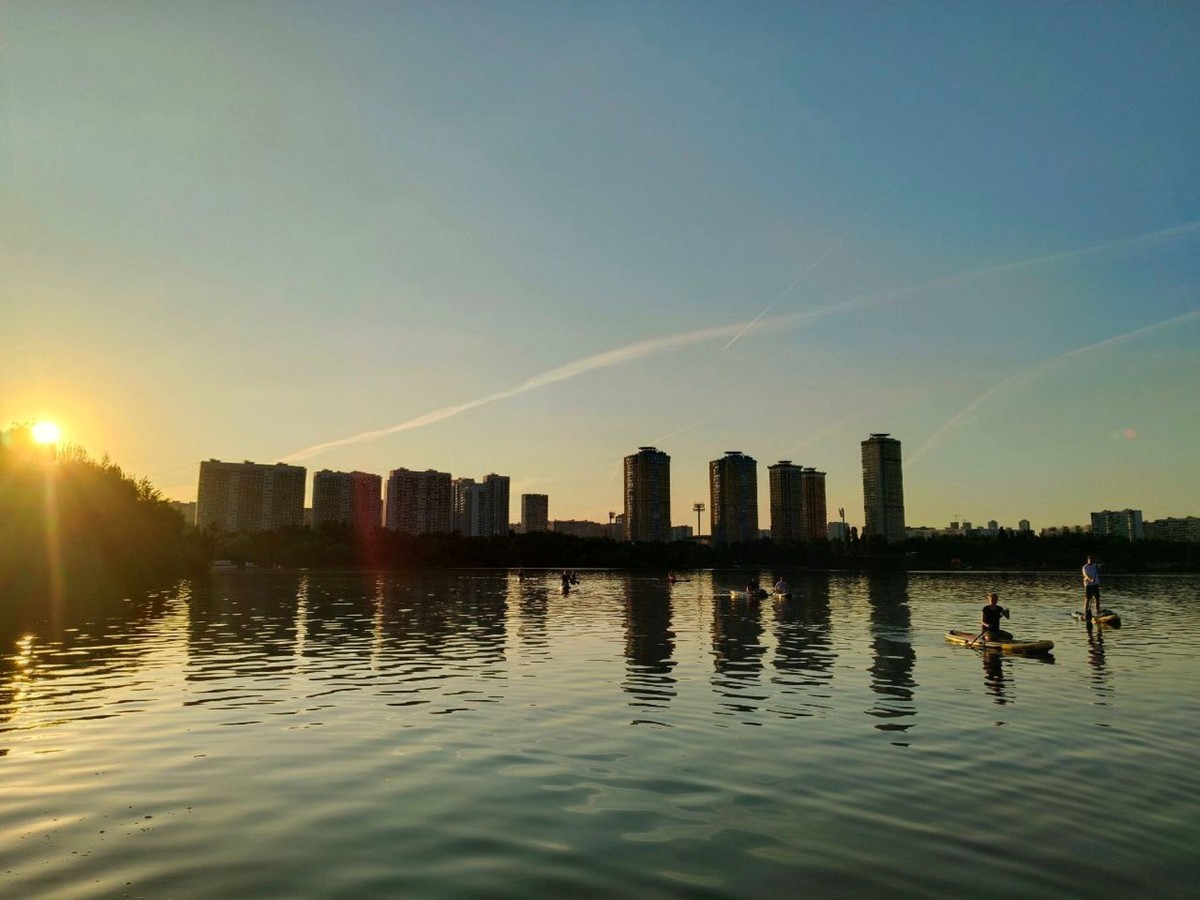 Закат на сапах в Москве