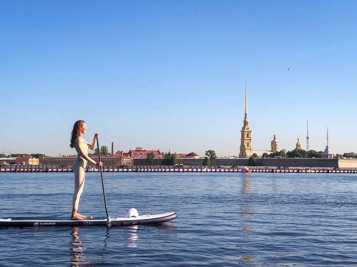 Утренний Петербург на сапе
