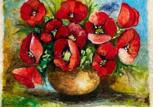 Мастер класс по Тека (Валяная Шерсть), делаем картины. игрушки и украшения. - фото 2