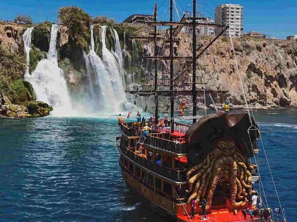 Пиратский круиз к водопаду Нижний Дюден — в Анталье - фото 3
