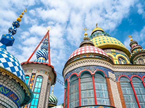 Раифа, Свияжск, Вселенский храм — из Казани
