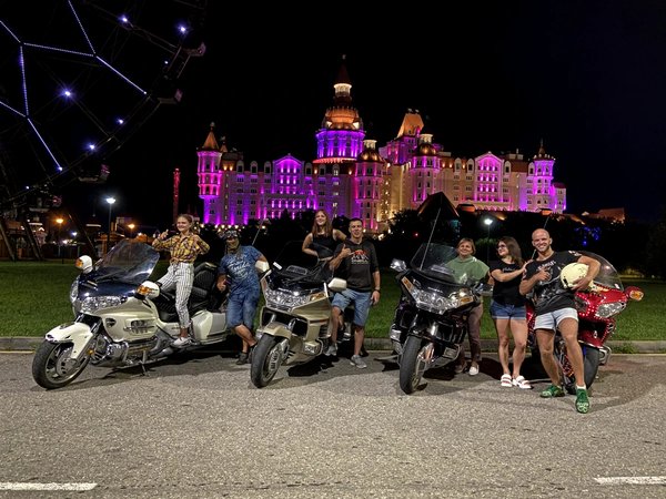 Пассажиром на мотоцикле по Олимпийскому парку Сочи - фото 3