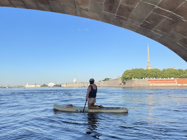 На сапборде вокруг Петропавловской крепости - фото 4