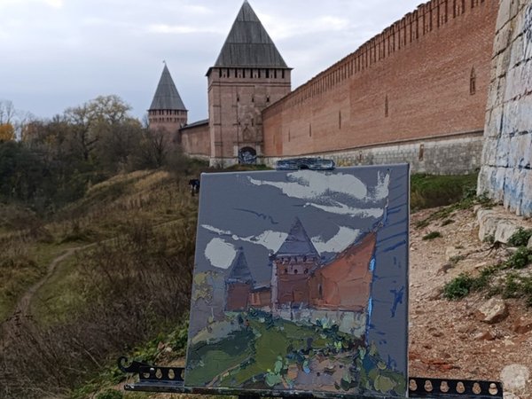 Рисуем старинный русский город: пленэр в Смоленске