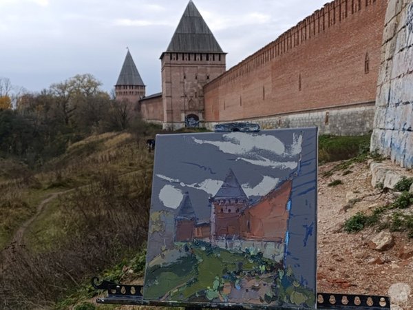 Рисуем старинный русский город: пленэр в Смоленске - фото 1