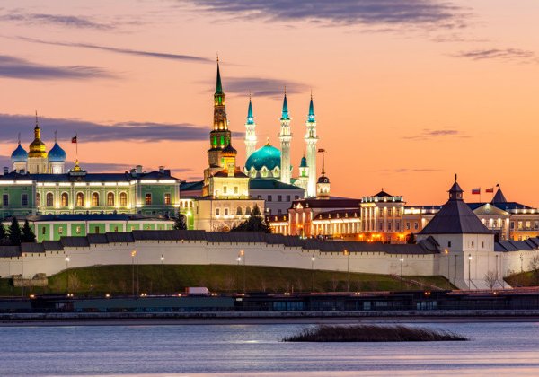 Город Сказка - Город Света. Вечерняя сказка Казани.