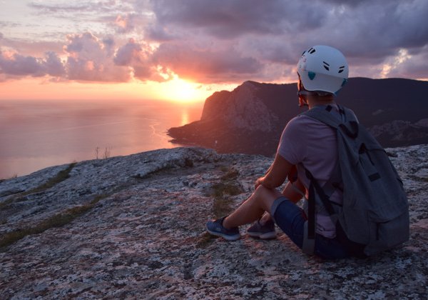 Закат в горах Крыма