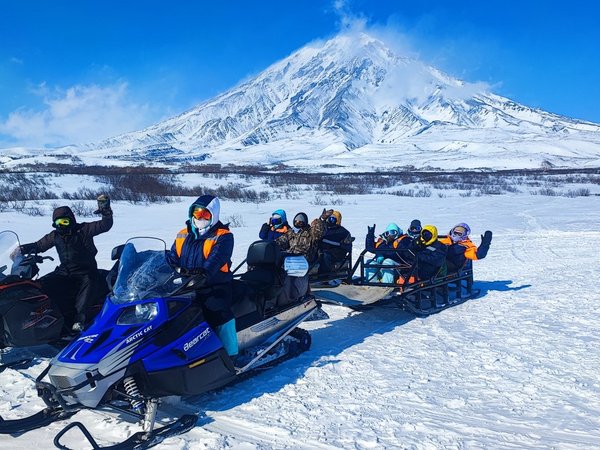 На снегоходах — к Авачинскому перевалу! - фото 3