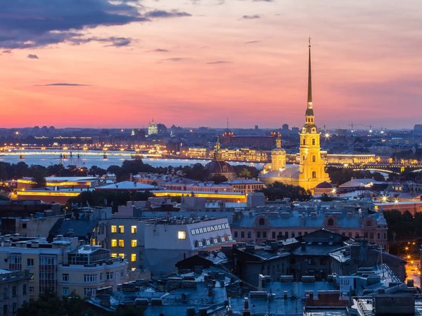 По вечернему Петербургу: архитектура в свете огней - фото 1