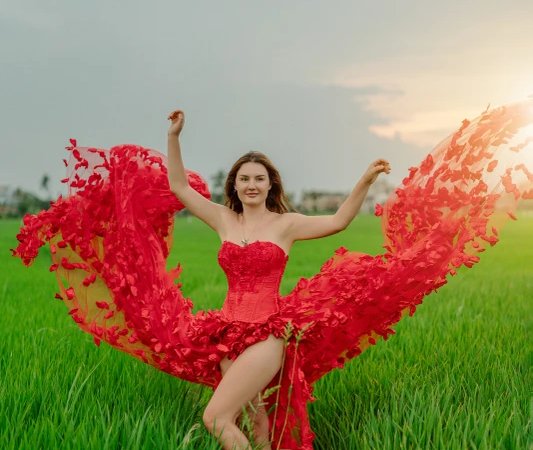 Фотосессия среди рисовых полей Хойана