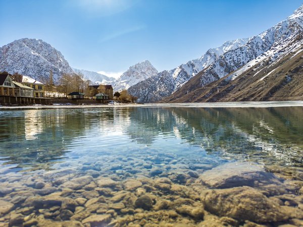 Озеро Искандеркуль, Фанская Ниагара и пещеры - фото 1
