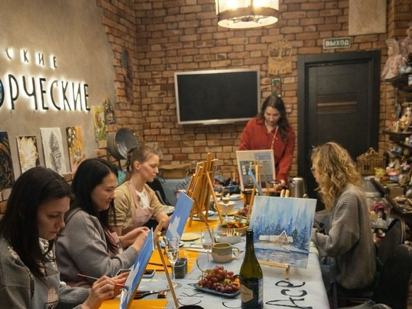 Творческий вечер у мольберта: рисуем акрилом в Москве - фото 4