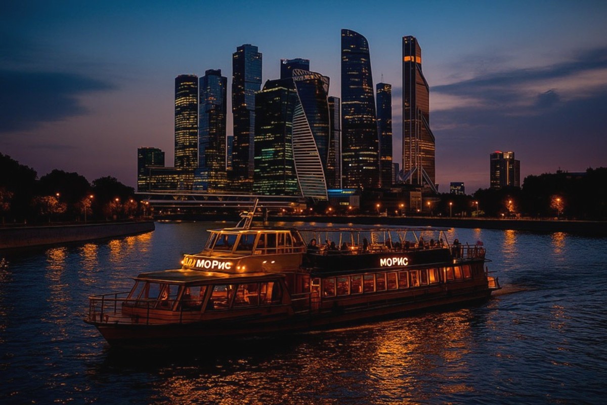 Прогулка на дизанерском теплоходе «Морис» от Москва-Сити до Крымского моста - фото 1