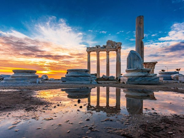 Античное наследие Сиде, водопад Манавгат и мечеть Кулийе (из Антальи) - фото 1