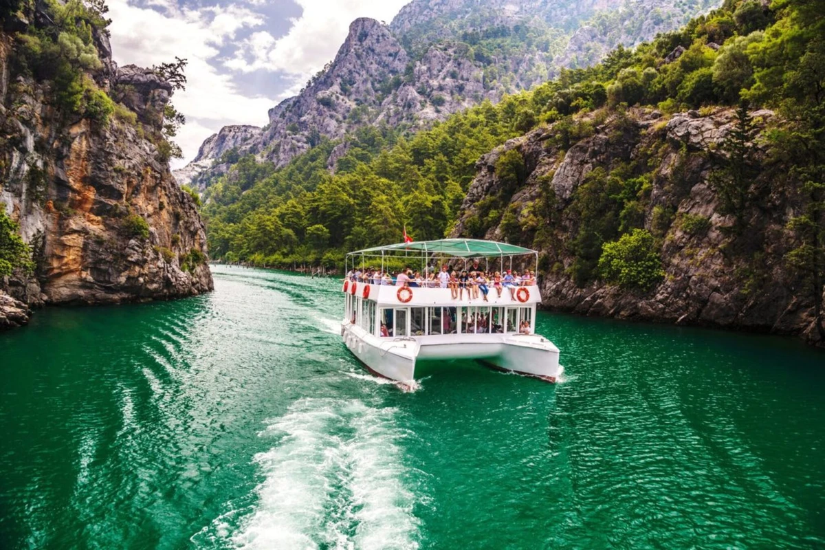 На яхте по Зелёному каньону — из Сиде - фото 3